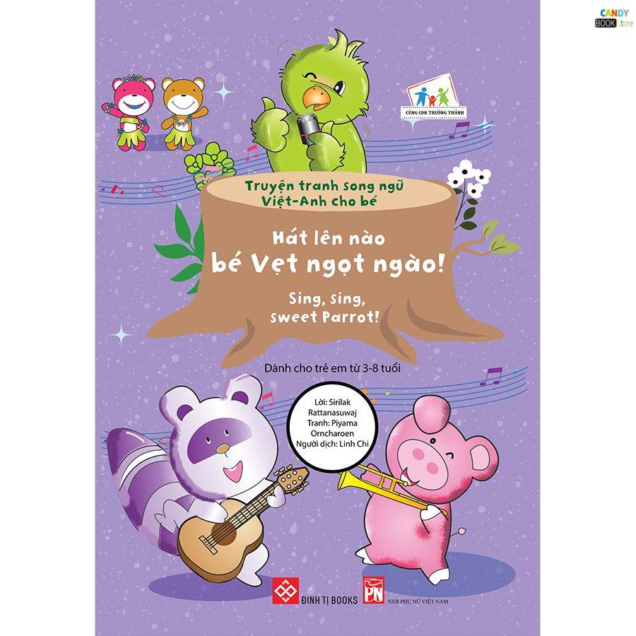 SÁCH - Combo - Truyện tranh song ngữ Việt-Anh cho bé (12 tập)