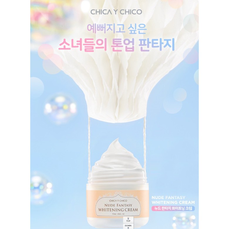 (hàng Mới Về) Kem Làm Trắng Da Chica Y Chico Tone Nude Fantasy 55ml