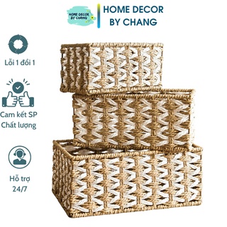Giỏ Đựng Đồ Để Bàn, Đựng Văn Phòng Phẩm,Chụp Ảnh Decor (Giỏ Mây Mềm)
