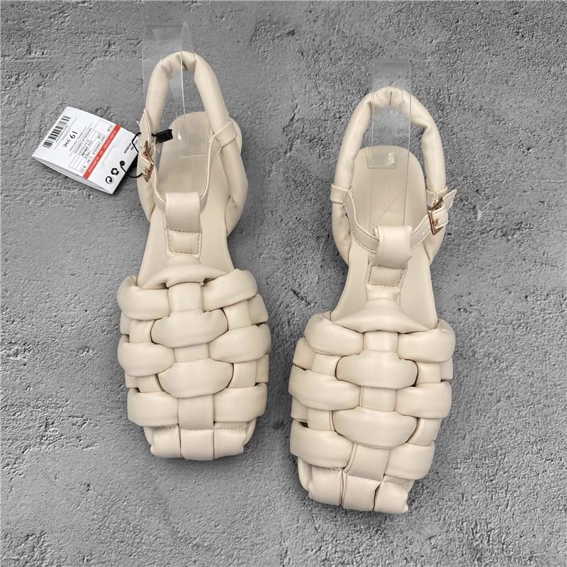 ORDER 🍀 GIÀY BỆT DA ĐAN RỌ MŨI - xuất xịn