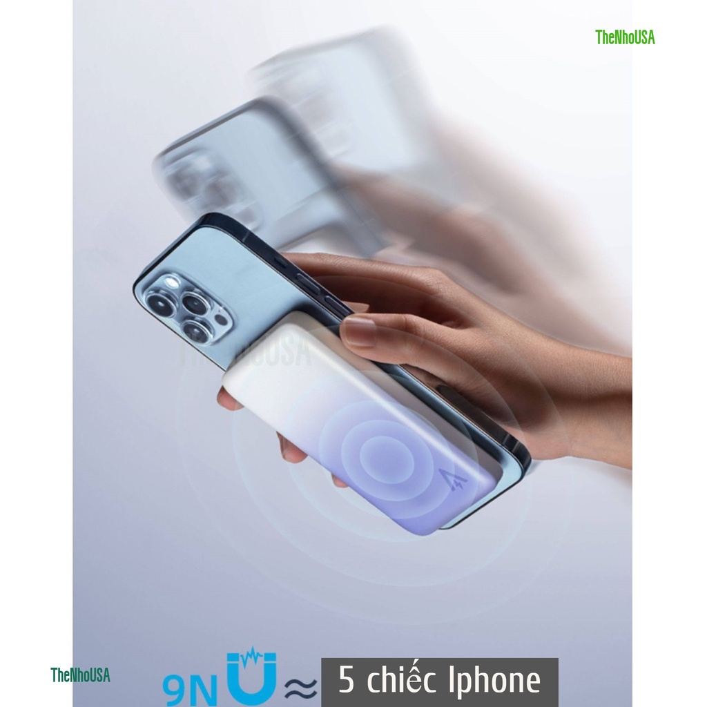 Sạc nhanh không dây Magsafe Anker Magetic 5k - A9518