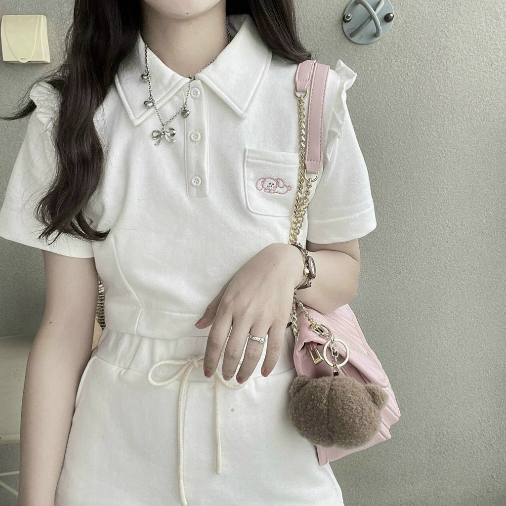 Váy polo nữ, set đồ nữ thêu túi năng động ,đơn giản đáng yêu phong cách trẻ trung hàng cao cấp Tấy Thi Shop | BigBuy360 - bigbuy360.vn