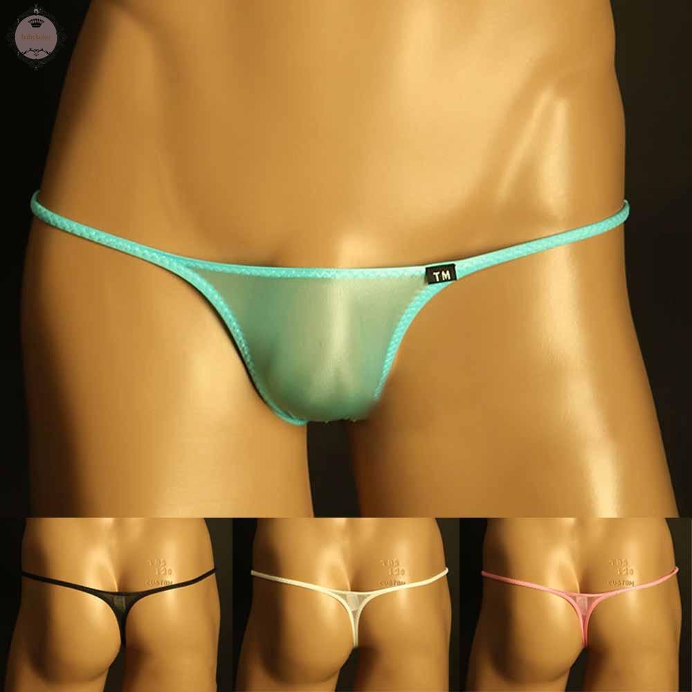 Men Thongs Sexy GString Sheer Pouch Briefs Low Rise Panties See Through Bikini kDHpIXJV NRoeWX HMzkVwDu