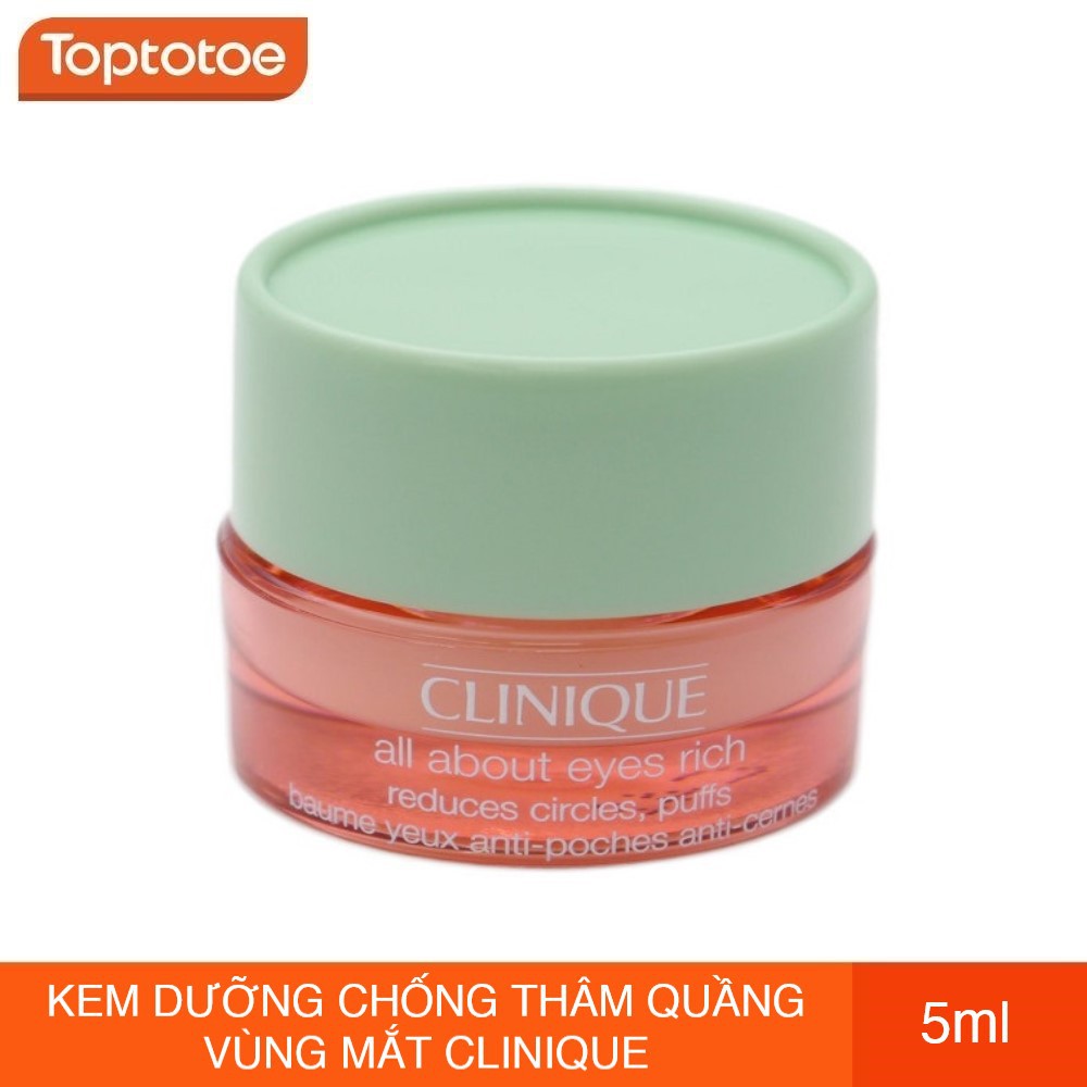 Kem Dưỡng Chống Thâm Quầng Vùng Mắt Clinique All About Eyes 5ml | BigBuy360 - bigbuy360.vn