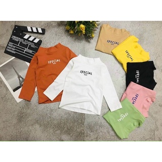 Áo thun cổ lọ, cotton 100% xịn, mịn. dành cho bé trai, bé gái 7-20kg