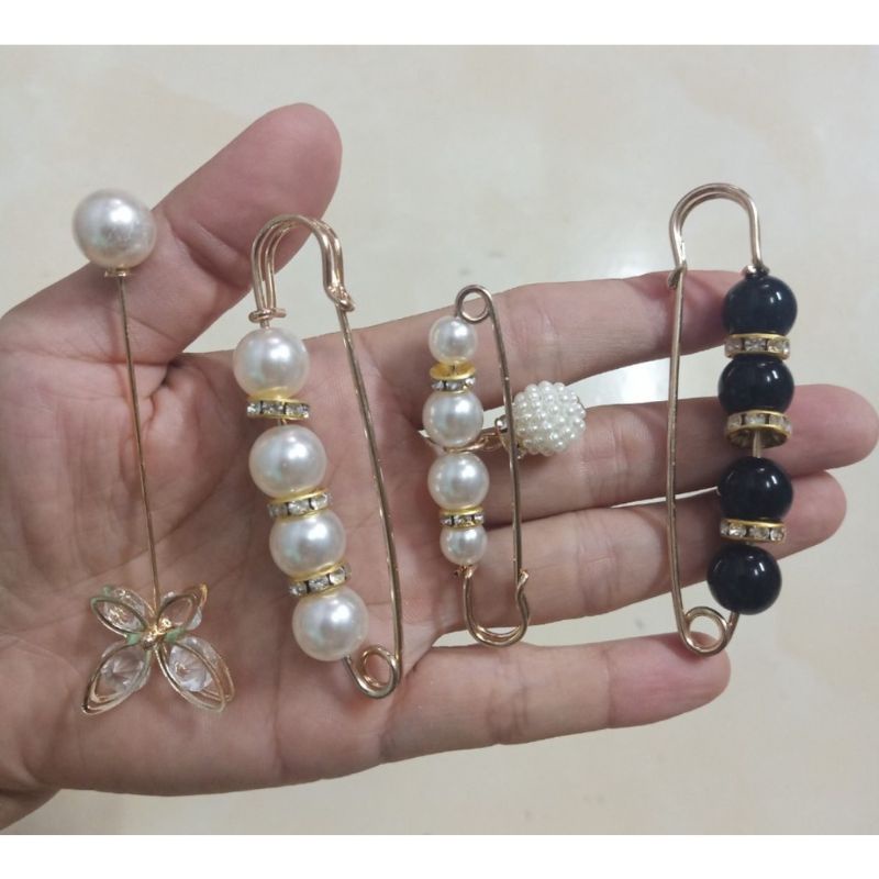 Set Cài Áo Ngọc Trai 13 Chi Tiết Hot Trend