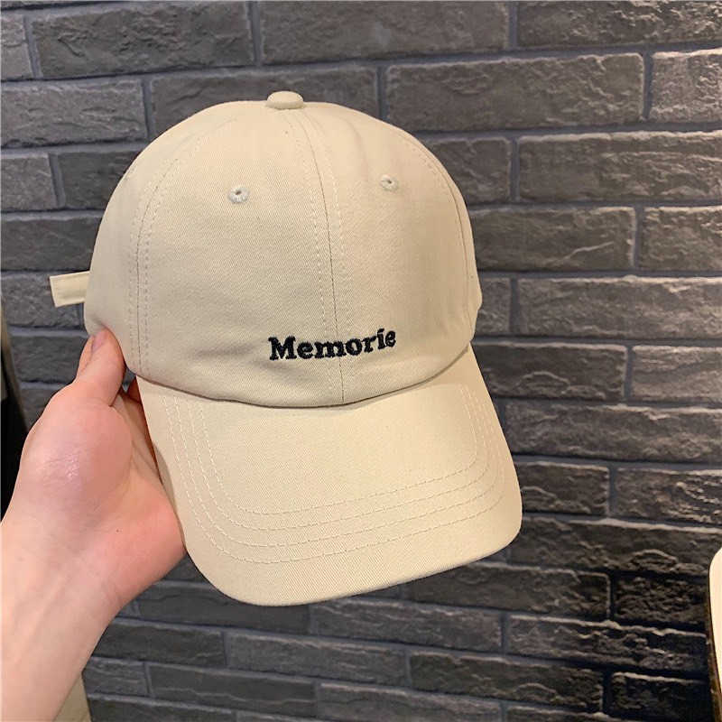 Mũ lưỡi trai nam nữ đa dạng họa tiết thêu chữ Memorie mã NK11 ,Nón kết phong cách Ulzzang form unisex