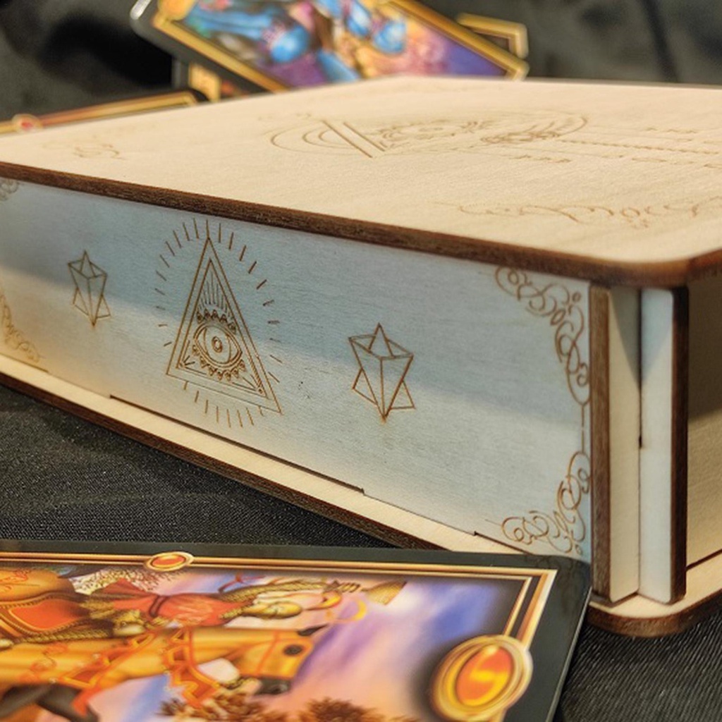 Hộp Gỗ Đựng Thẻ Bài Tarot Tinh Tế Trang Trí Đa Ứng Dụng