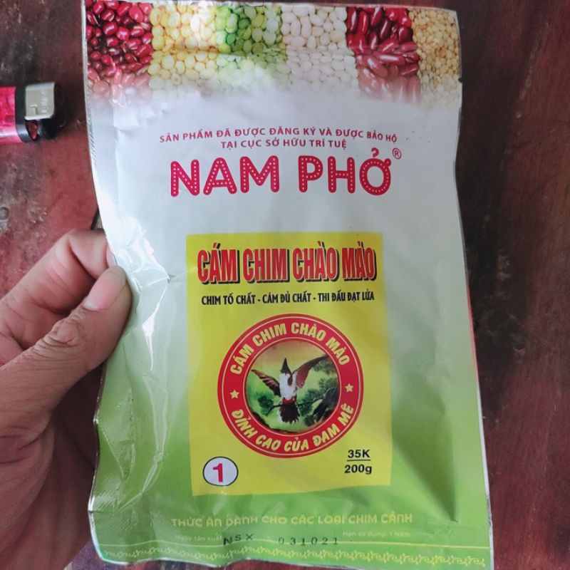 cám nam phở chào mào số 1 : 200g- giúp chim thay lông- hót căng