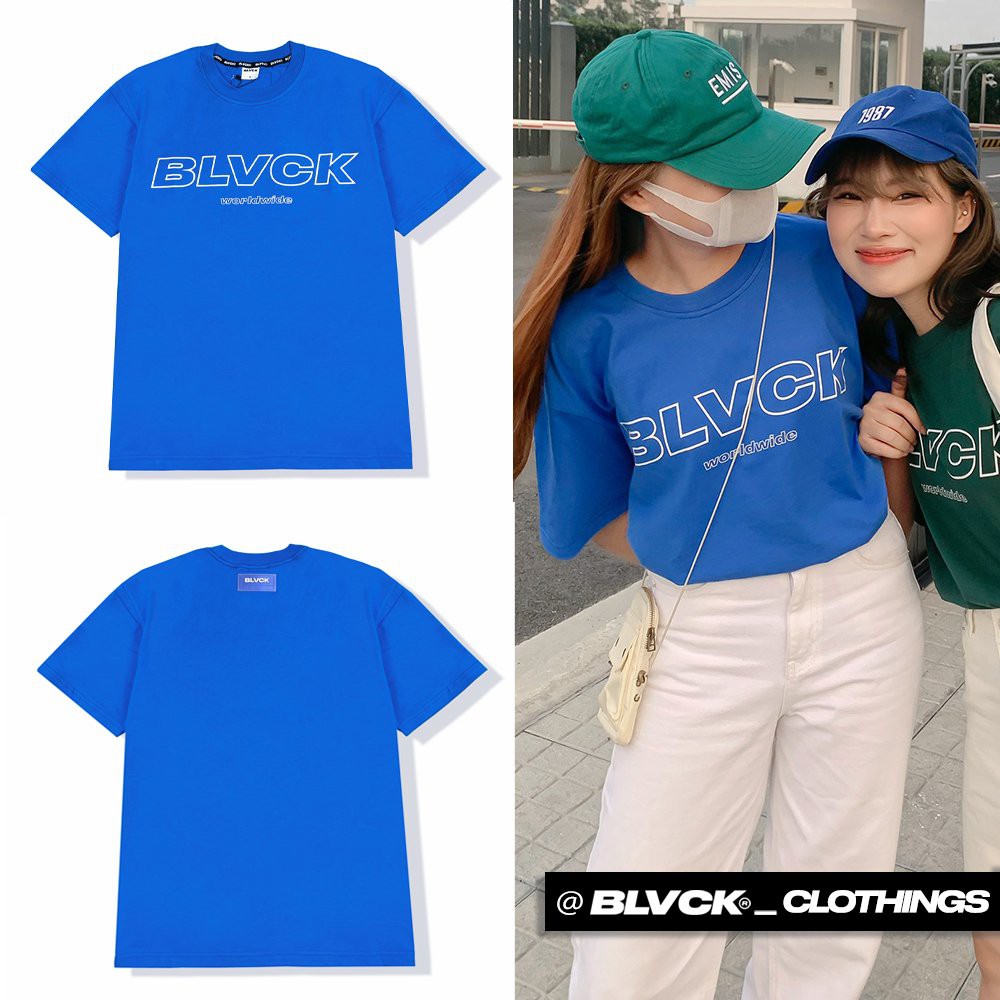 Áo thun BLVCK Worldwide - Blue