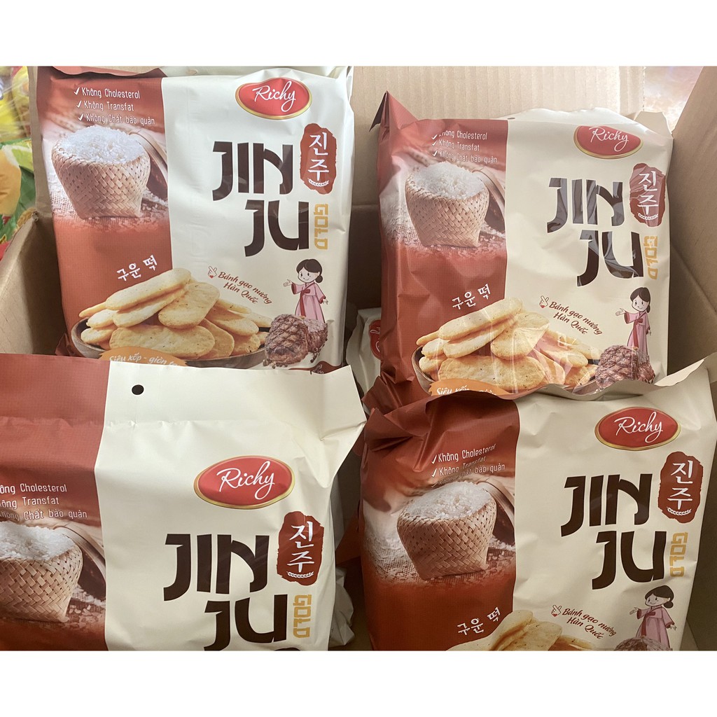 Bánh Gạo HÀN QUỐC JIN JU RICHY- 200G x 16 gói