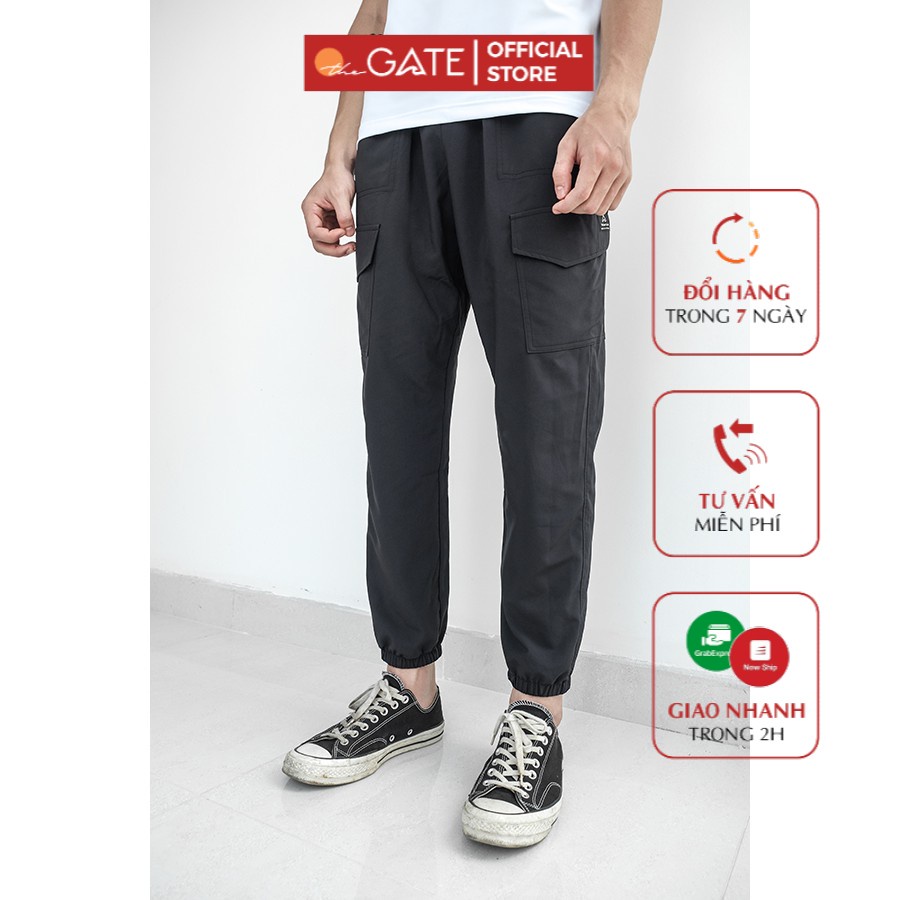 Quần Jogger nam thể thao túi hộp vải co giãn đa chiều [ẢNH THẬT]