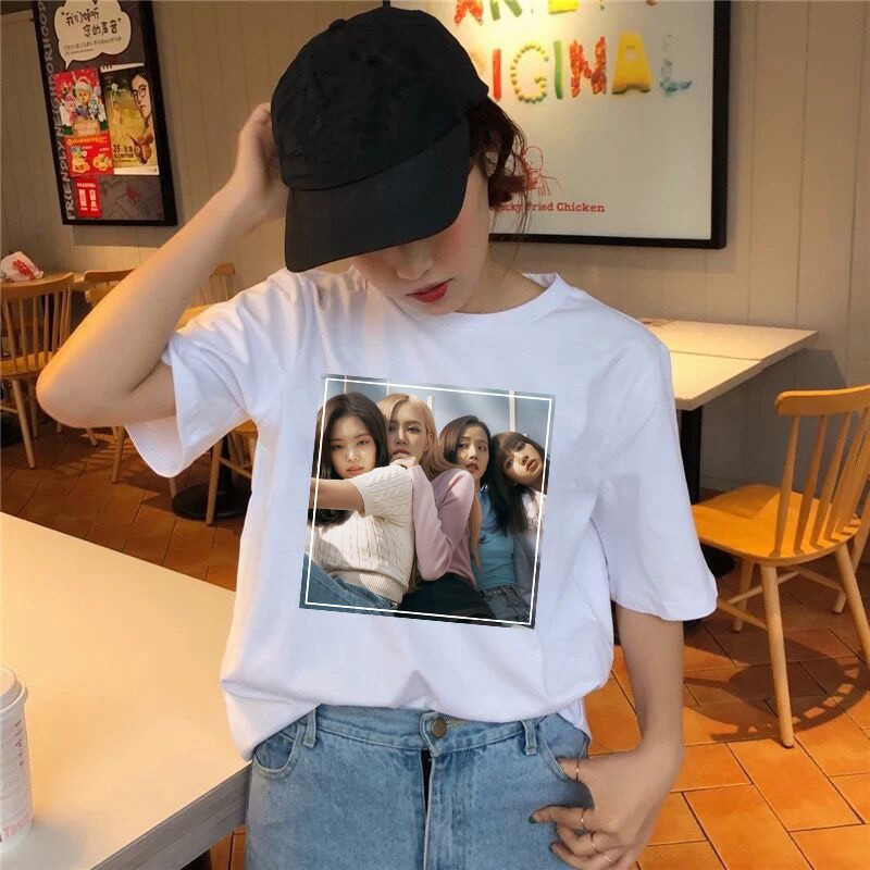 Áo blackpink áo phông in hình siêu cute