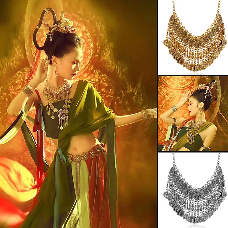 Kiềng cổ vòng cổ phụ kiện đôn hoàng phong cách boho mông cổ tây tạng cosplay tiểu phong đông cung