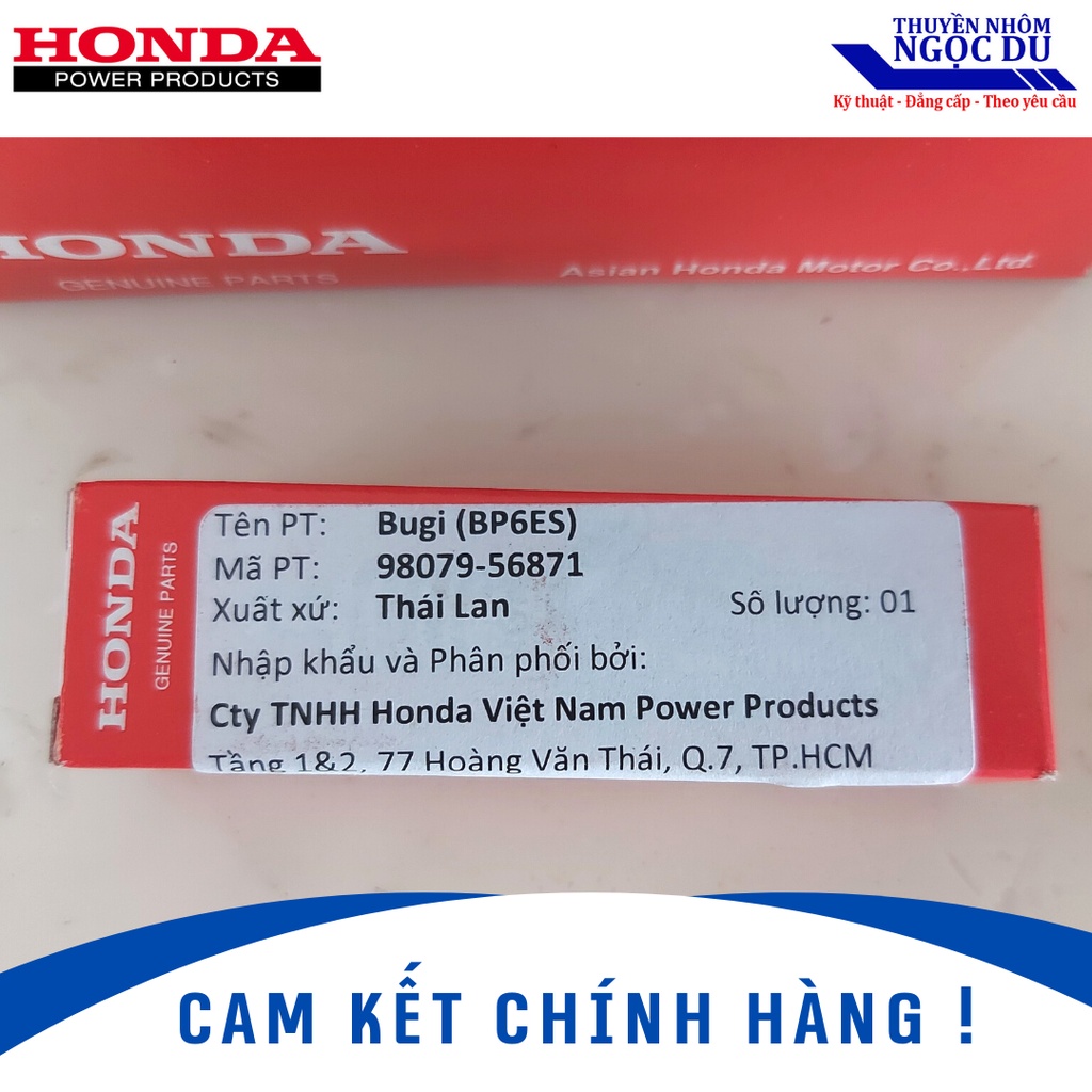 Bugi HONDA, Dùng Cho Động Cơ HONDA, Động Cơ Chạy Thuyền, Xuồng, BP6ES 98079-56871