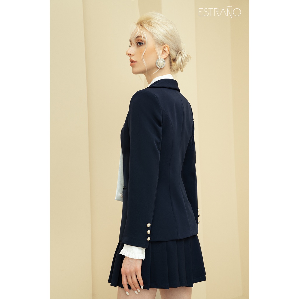Set vest cao cấp thiết kế by Estrano - Emma Set xanh Navy (Tặng kèm khăn lụa cao cấp) | BigBuy360 - bigbuy360.vn
