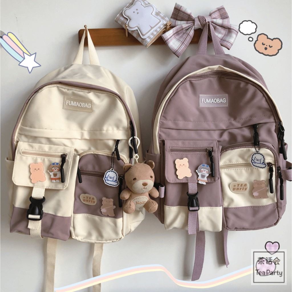 SẴN 1 SỐ MÀU | BALO ĐI HỌC PHONG CÁCH HÀN QUỐC SIÊU CUTE VỪA A4