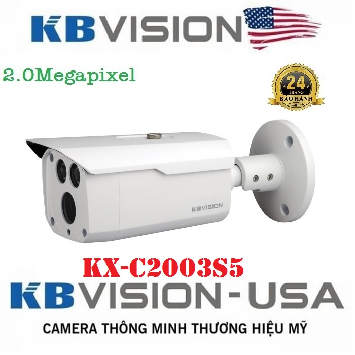 Camera HDCVI hồng ngoại 2.0 Megapixel KBVISION KX-C2003S5