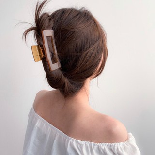 Kẹp tóc dáng vuông lớn Modleaf Square pin Hàn Quốc