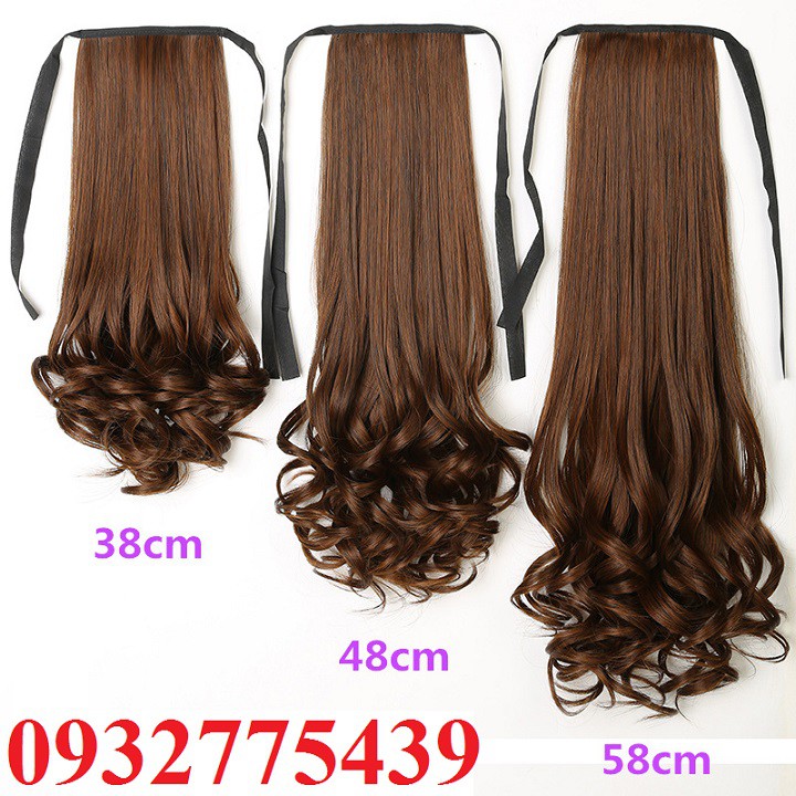 Tóc giả cột xoăn tơ nhật TH25