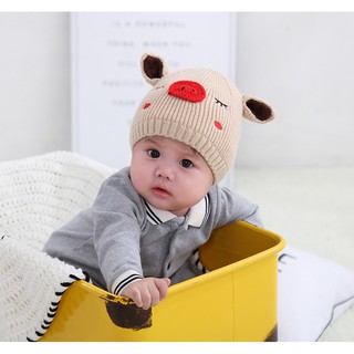 Nón len mũi lợn ngỗ nghĩnh Len27