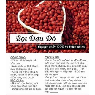 [Giá Sỉ] 1kg bột Đậu Đỏ nguyên chất Handmade