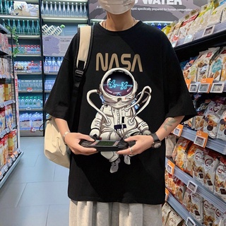 Áo thun nam form rộng áo phông tay lỡ NASA phong cách Hàn Quốc SIB048