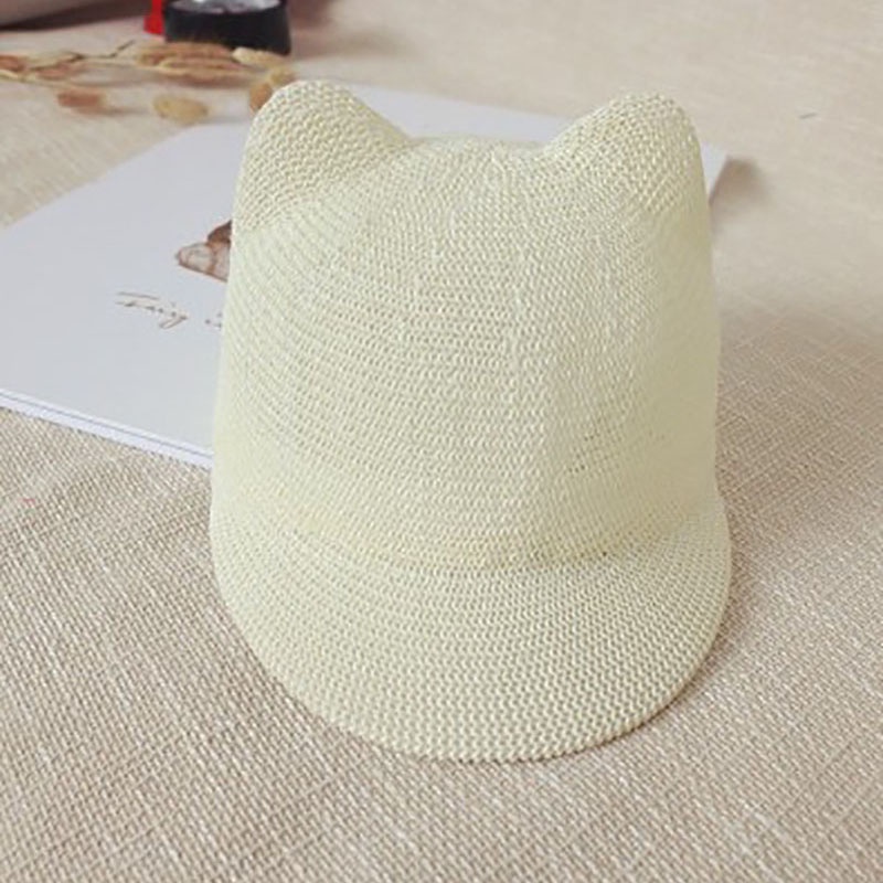 Mũ Lưỡi Trai Bằng Rơm Thời Trang Xuân Hè Dễ Thương Cho Trẻ Em