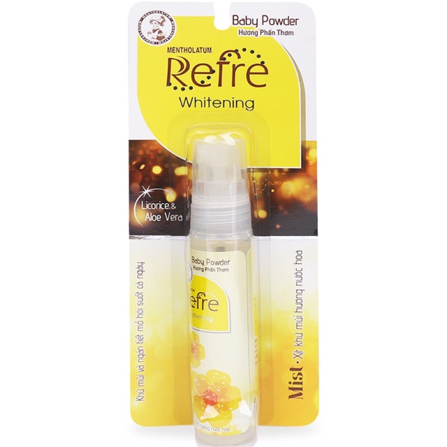 Xịt khử mùi Refre hương phấn thơm 30ml