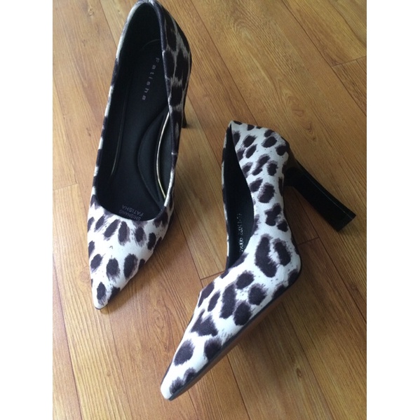 THANH LÝ G88 Giầy cao gót họa tiết da báo Size 34.5