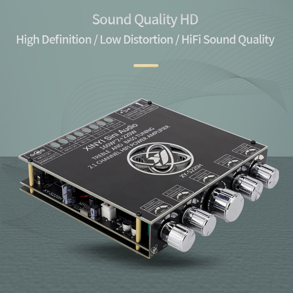 Bảng Mạch Khuếch Đại Âm Thanh mini Xy-S220H 2.1 Kênh TDA7498 160W*2+220W Chuyên Dụng Cho Loa bluetooth