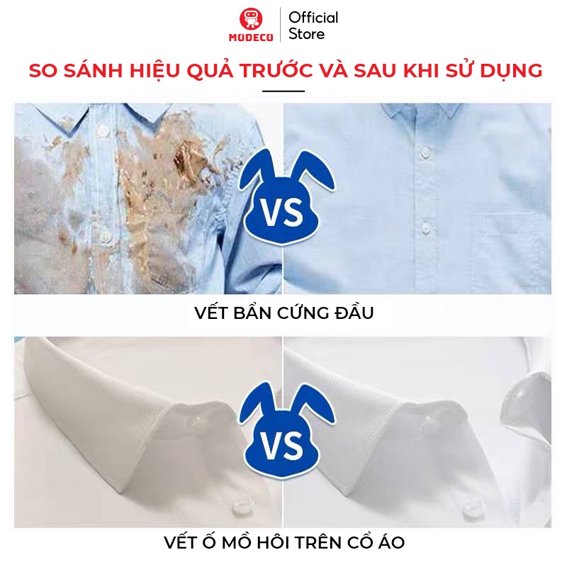 Bột Tẩy Trắng Quần Áo LANJIEXING 300g - Làm Sạch Vải Ố Vàng, Vết Bẩn Khó Giặt, Quần Áo Bị Mốc - Hàng Chính Hãng - Modeco