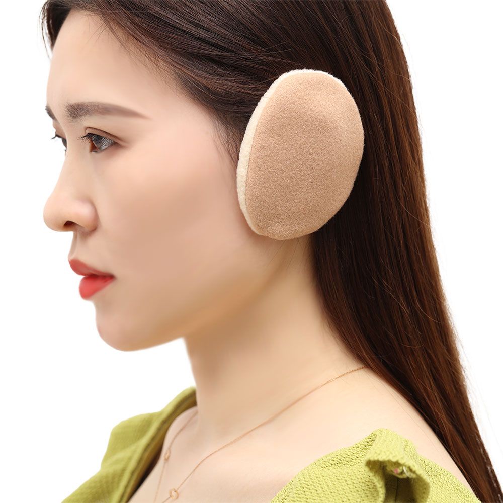 Bông Chụp Tai Bằng Vải Lông Cừu Ấm Áp Nhiều Màu Sắc Thời Trang Mùa Đông Cho Người Lớn Và Trẻ Em