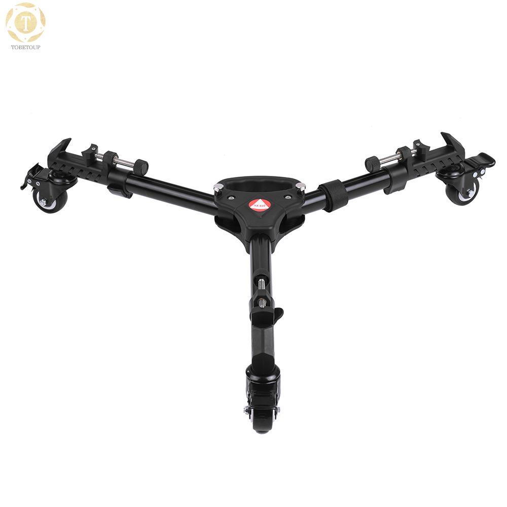 Shipped within 12 hours】 VX-600 Pro 3 Tripod Wheels Pulley Universal Folding Camera Tripod Dolly Base Stand w/ Nylon Carrying Bag Max. Load 20Kg Tripod Dolly [TO]