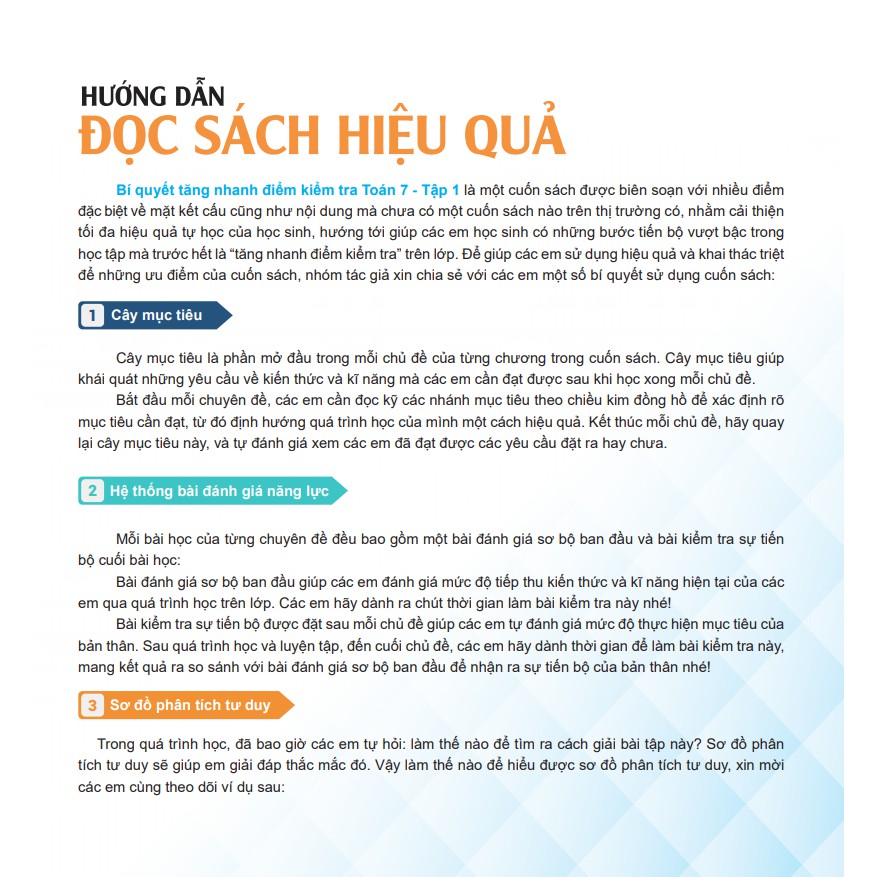 Sách - Bí quyết tăng nhanh điểm kiểm tra Toán 7 tập 1