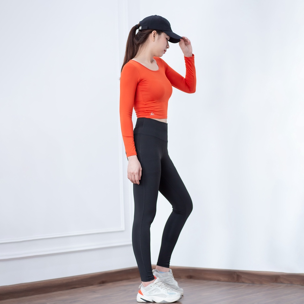 Bộ đồ tập (Genmax V3 dài - Croptop dài tay)  phù hợp Yoga, gym, đạp xe, dance