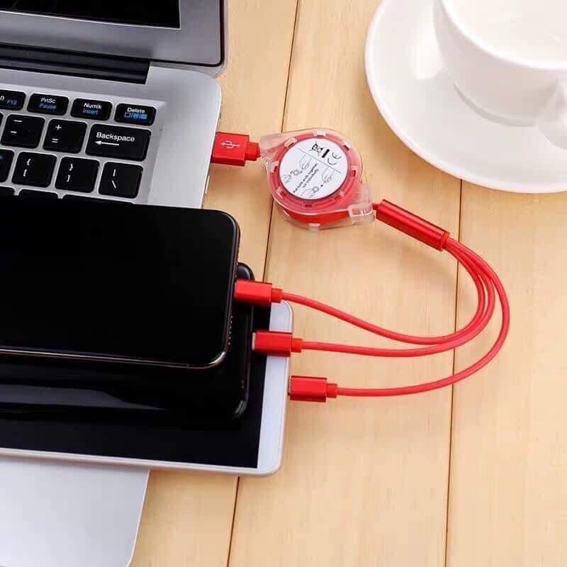 ❤️DÂY SẠC RÚT 3 ĐẦU ĐA NĂNG