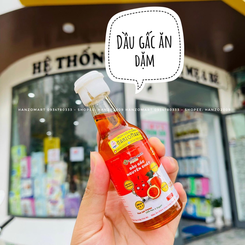 Dầu gấc giàu Omega cho bé ăn dặm 60ml