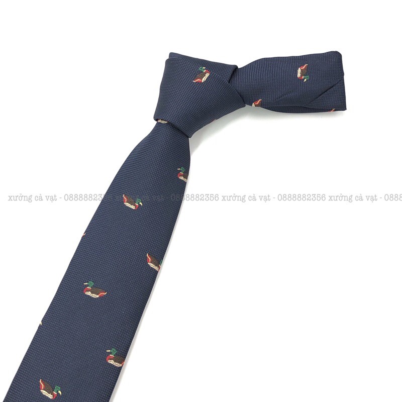 Cà vạt cao cấp bản nhỏ 6cm - cà vạt nam