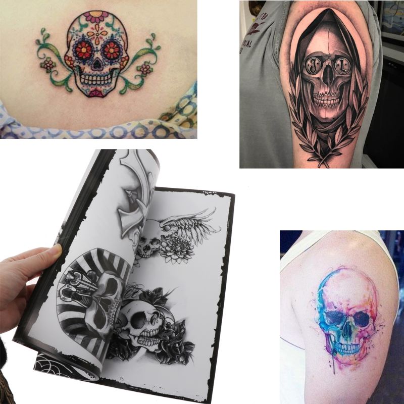 Sổ Phác Thảo Khổ A4 Thiết Kế Đầu Lâu Tích Hợp Trang 76 Trang WMMB Mới