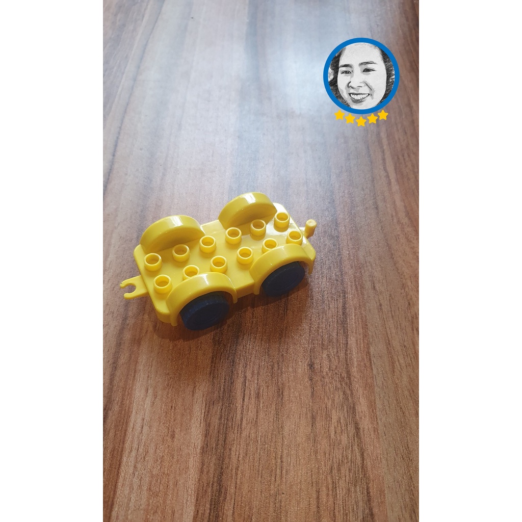 Đồ chơi xếp hình tương thích Lego Duplo oto nhựa ABS an toàn, hàng mới 100% STEM Sachi kids