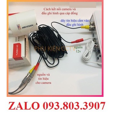 Dây camera cáp liền nguồn đúc sẵn BNC dài 20M -Tiện lợi giá siêu cạnh tranh - DỄ SỬ DỤNG - CẮM LÀ XÀI - CHẮC CHẮN