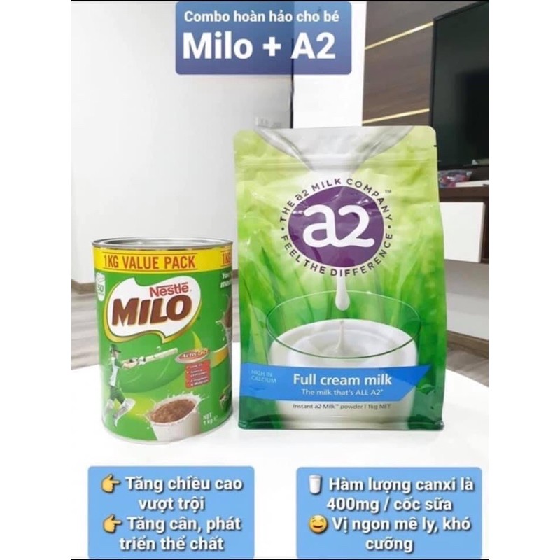 Milo Úc 1kg mẫu mới