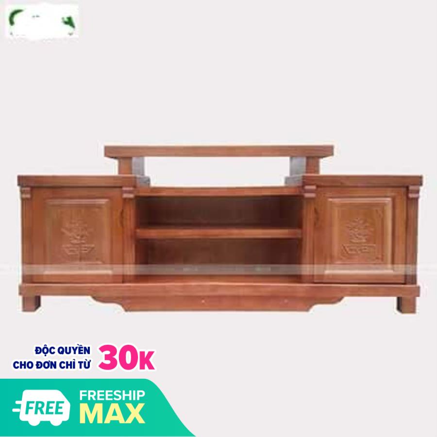 Kệ tivi gỗ xoan 1m6, hàng chuẩn tủ tivi