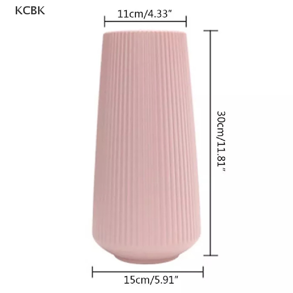 KC simple home decoration flower vase flower pot imitation ceramic plastic vase BK