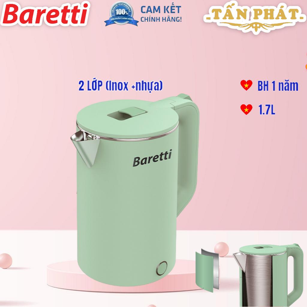 ẤM SIÊU TỐC BARETTI BRD181G - thương hiệu của sunhouse (bảo hành toàn quốc 1 năm)