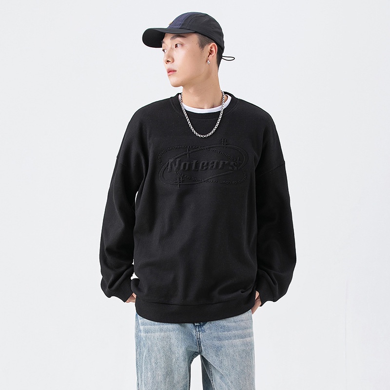 Áo sweater Cổ Tròn Màu Sắc Đơn Giản Cho Nam