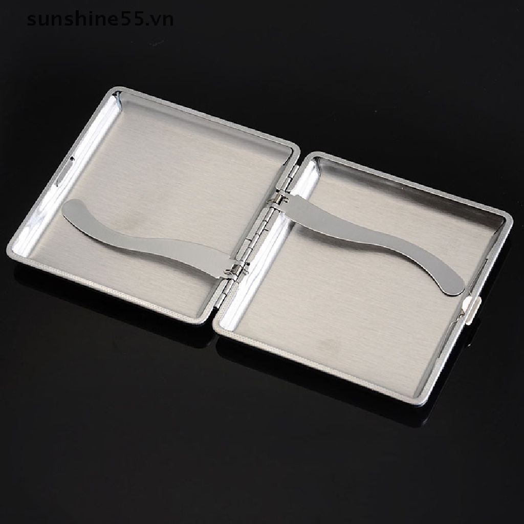 Hộp đựng thuốc lá bằng da & hợp kim cổ điển