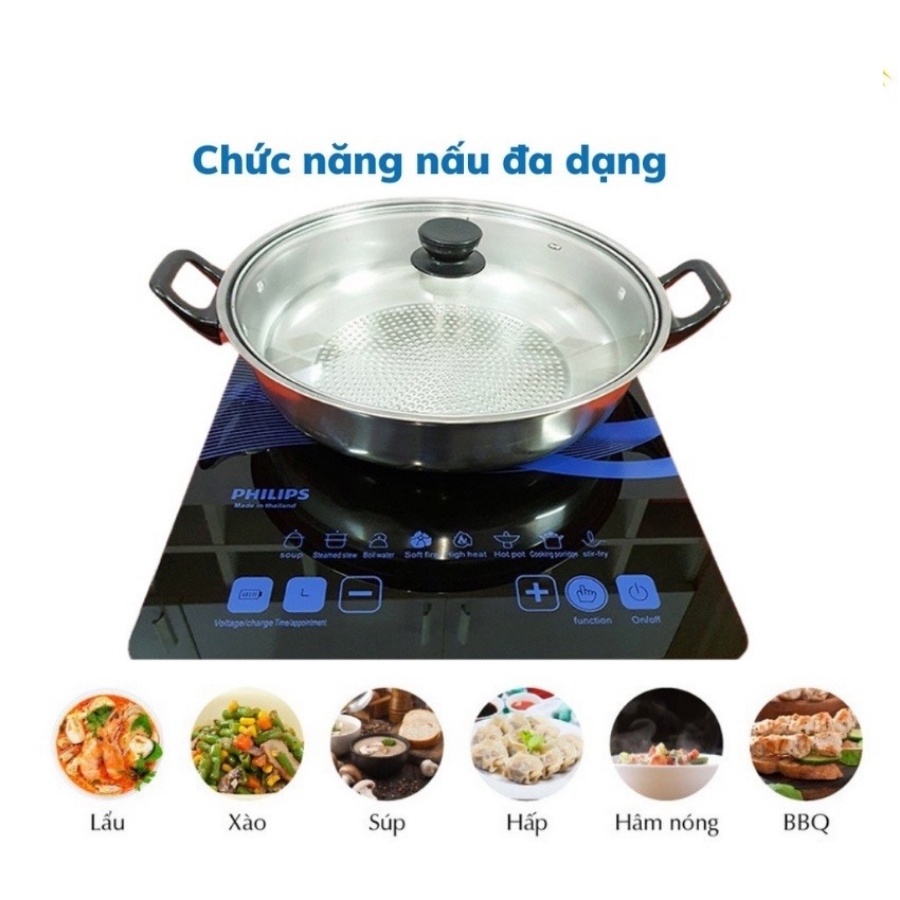 Bếp Từ Đơn Philip Bếp Từ Ăn Lẩu Cảm Ứng Tặng Kèm Nồi Lẩu Đa Chức Năng Bảo Hành 6 Tháng Lỗi 1 Đổi 1