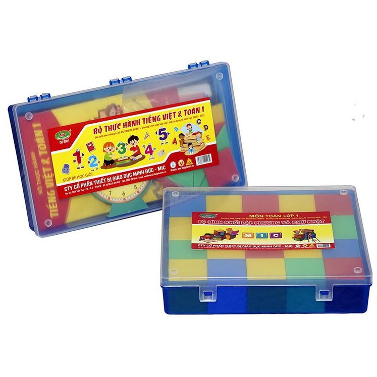 [FREE SHIP] Bộ Học Tập Toán, Tiếng Việt lớp 1 Theo Quy Chuẩn Hãng (MIC)